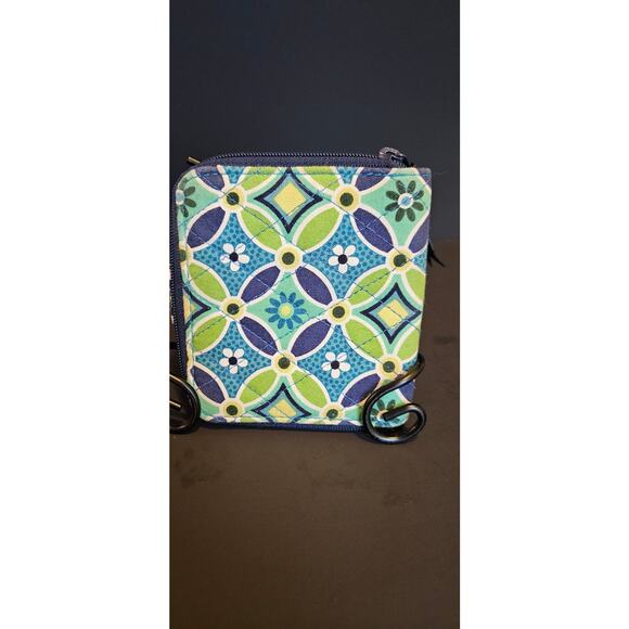 Vera Bradley Bifold Wallet Zip Coin Daisy Daisy Retired - Picture 2 of 5